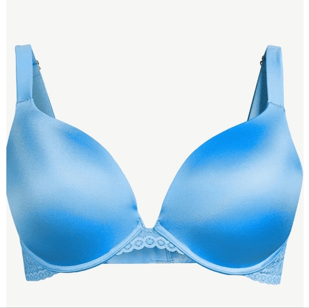 Bra Underwire Plunge Plus Size Lace comfy support push--up padding sleek cool